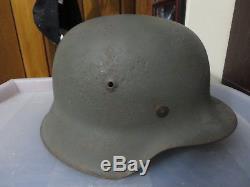 German Ww2 Wwii Original M42 Helmet-spare Vintage Parts-leather-steel Band-bolt