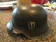 German helmet ww2 original m42 1943 68 very large great condition feldgrau