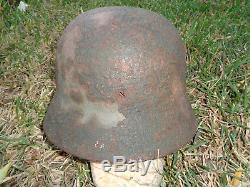 German m35 helmet helm casque found in normandy ww2 original