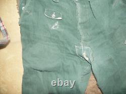 German panzer grenadier pants ww2 with markings dated 1944 repaired