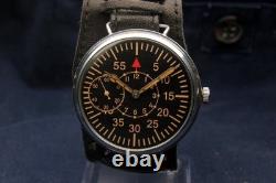 German pilot observer b-uhr military watch war2 ww2 type serviced working 6