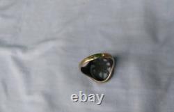 German silver Edelweiss RARE ring Wehrmacht. WW2