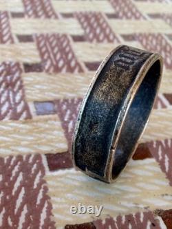 German silver Ring. WW2