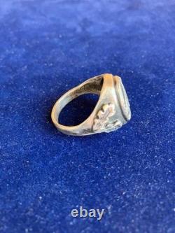 German silver ring. WW2