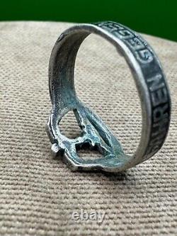 German silver ring. WW2