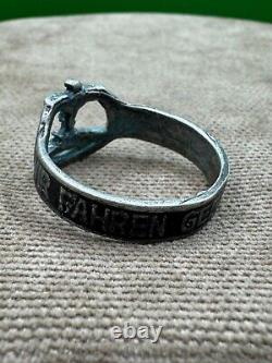 German silver ring. WW2