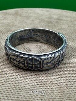 German silver ring. WW2