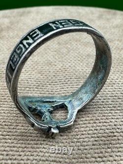 German silver ring. WW2