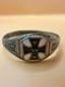 German silver soldier's ring. WWII