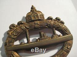 German submarine medal WW I and WW II imperial badge original marker marks rare
