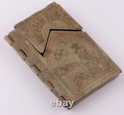 German trench art WW2 Cigarette case WW2 France division Shield Army Coat of arm