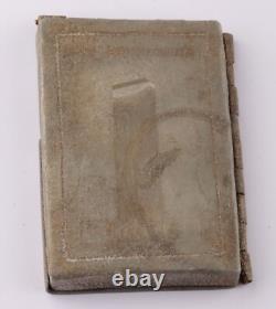 German trench art WW2 Cigarette case WW2 France division Shield Army Coat of arm