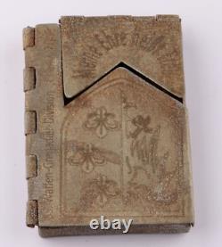 German trench art WW2 Cigarette case WW2 France division Shield Army Coat of arm