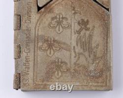 German trench art WW2 Cigarette case WW2 France division Shield Army Coat of arm
