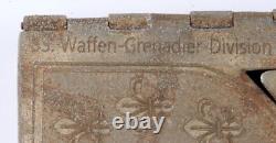 German trench art WW2 Cigarette case WW2 France division Shield Army Coat of arm