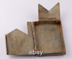 German trench art WW2 Cigarette case WW2 France division Shield Army Coat of arm