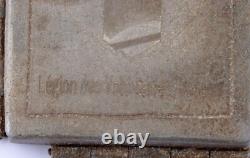German trench art WW2 Cigarette case WW2 France division Shield Army Coat of arm