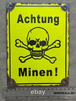 German wall sign. Wehrmacht 1936-1945 WW2