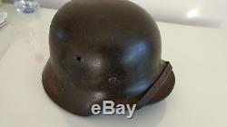 German ww2 m40 single decal Heer helmet excellent original untouched condition