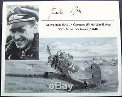 Gunther Rall German World War II Fighter Ace 275 Victories Signed Photograph