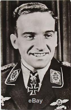 Hans Ulrich Rudel Most Highly Decorated German Serviceman WW II Autograph'Rare