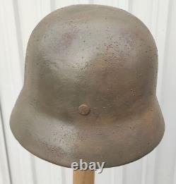 Helmet german original nice helmet M35 size 64 have a number WW2 WWII