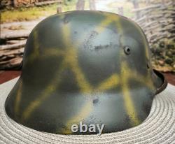 Helmet german original nice helmet M35 size 66 stamp WW2 WWII RARE large size