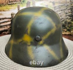 Helmet german original nice helmet M35 size 66 stamp WW2 WWII RARE large size