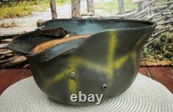 Helmet german original nice helmet M35 size 66 stamp WW2 WWII RARE large size