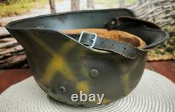Helmet german original nice helmet M35 size 66 stamp WW2 WWII RARE large size
