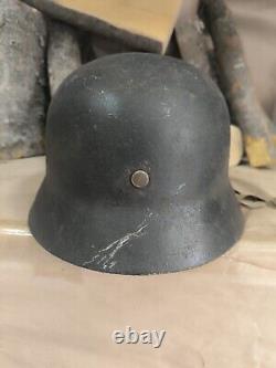 Helmet german original nice helmet M40 original WW2 WWII size 64