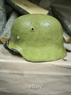 Helmet german original nice helmet M40 original WW2 WWII size 66 Free Shipping