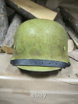 Helmet german original nice helmet M40 original WW2 WWII size 66 Free Shipping