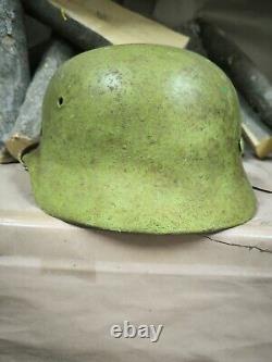 Helmet german original nice helmet M40 original WW2 WWII size 66 Free Shipping