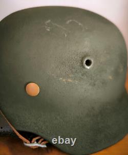 Helmet german original nice helmet M40 size 64 WW2 WWII Free Shipping