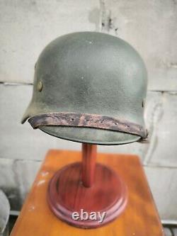 Helmet german original nice helmet M40 size 64 WW2 WWII has number Free Shipping