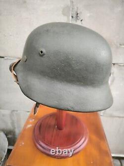 Helmet german original nice helmet M40 size 64 WW2 WWII has number Free Shipping