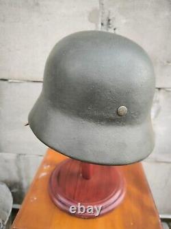 Helmet german original nice helmet M40 size 64 WW2 WWII has number Free Shipping