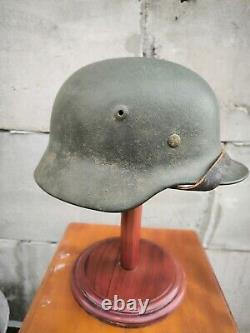 Helmet german original nice helmet M40 size 64 WW2 WWII has number Free Shipping