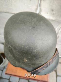 Helmet german original nice helmet M40 size 64 WW2 WWII has number Free Shipping