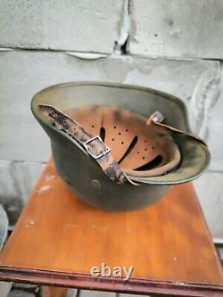 Helmet german original nice helmet M40 size 64 WW2 WWII has number Free Shipping