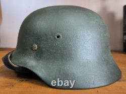 Helmet german original nice helmet M40 size 64 WW2 WWII have a number