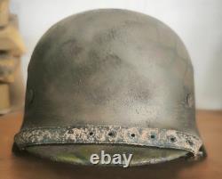 Helmet german original nice helmet M40 size 64 factory stamp serial num WW2 WWII