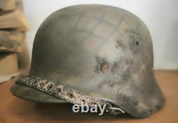 Helmet german original nice helmet M40 size 64 factory stamp serial num WW2 WWII