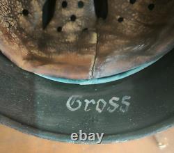 Helmet german original nice helmet M40 size 64 factory stamp serial num WW2 WWII