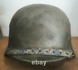 Helmet german original nice helmet M40 size 64 factory stamp serial num WW2 WWII