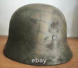 Helmet german original nice helmet M40 size 64 factory stamp serial num WW2 WWII