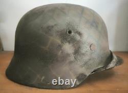 Helmet german original nice helmet M40 size 64 factory stamp serial num WW2 WWII