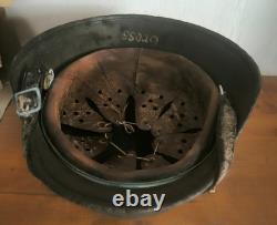 Helmet german original nice helmet M40 size 64 factory stamp serial num WW2 WWII
