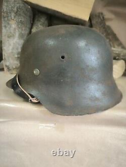 Helmet german original nice helmet M42 original WW2 WWII size 66 Free Shipping